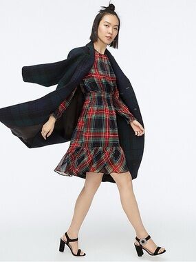 J.CREW | Cinched Waist Stewart Tartan Plaid Dress